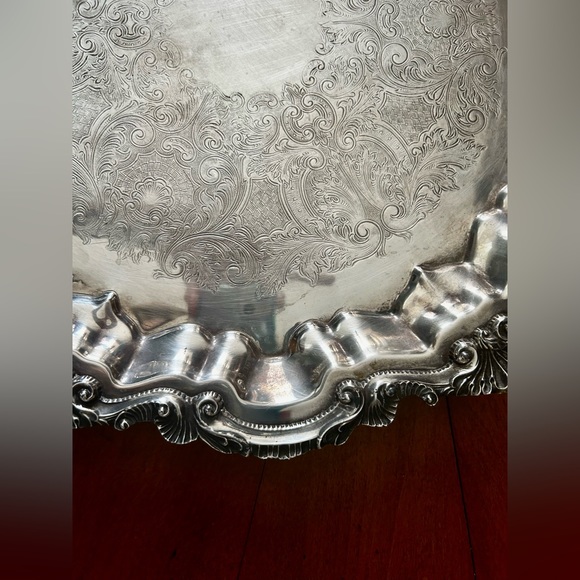 Silver serving tray - Picture 2 of 3